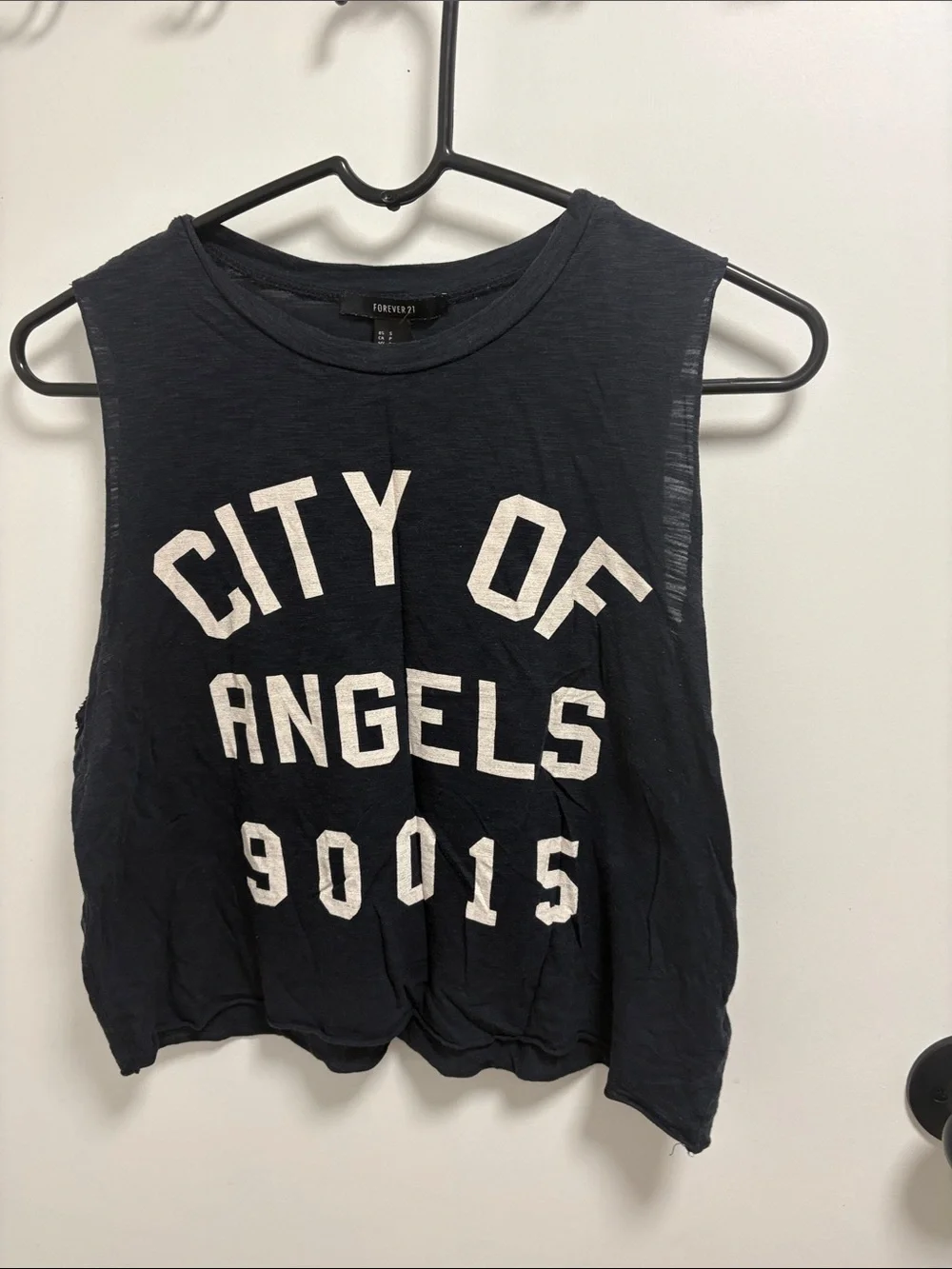 Forever 21 women’s Black Graphic 'City of Angels' Tank